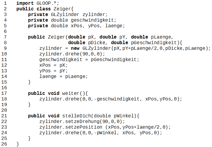 code class zeiger