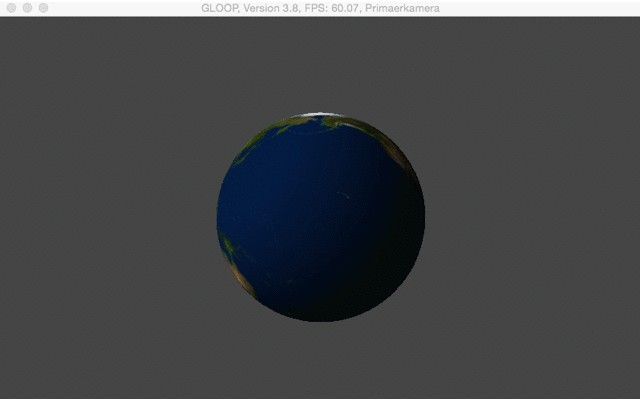 Abbildung 2: Animierte Erdkugel