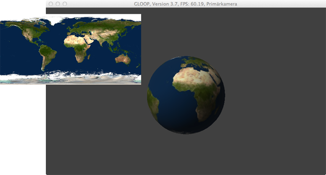 Abbildung 2: Kugel mit Erdtextur