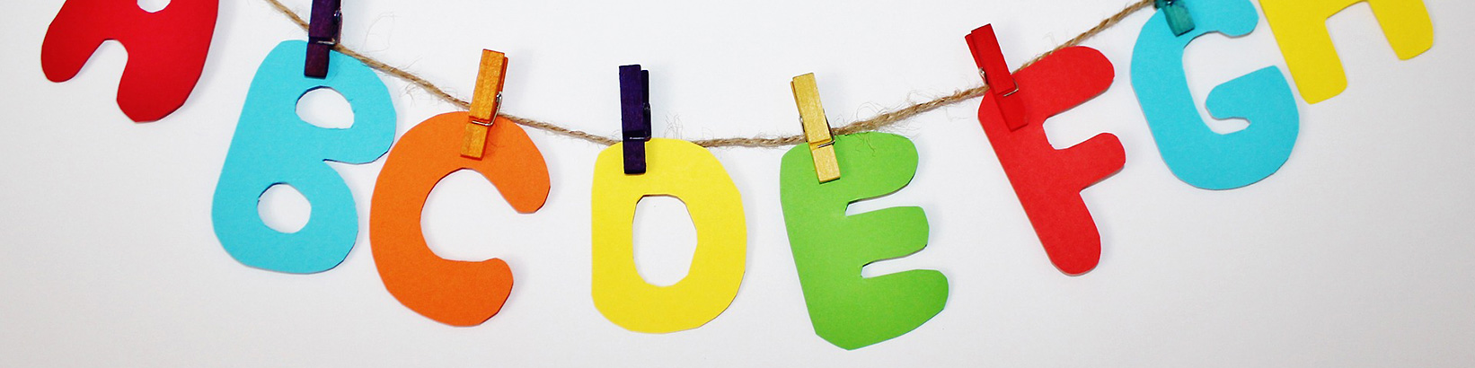 ABC-Girlande Grundwortschatz NRW