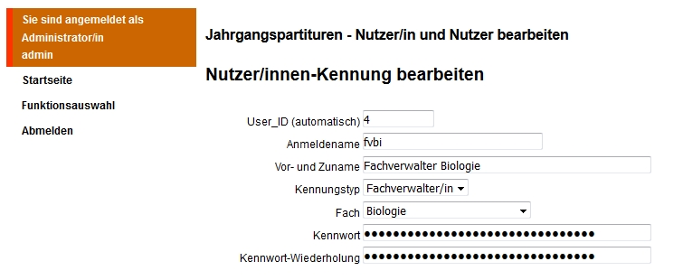 Bild: Nutzer bearbeiten