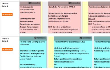 Bild: L&ouml;schen von Unterrichtsvorhaben