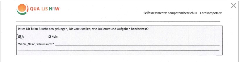 Selbsteinschätzung Anton