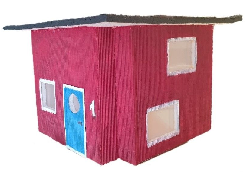 rotes Modellhaus